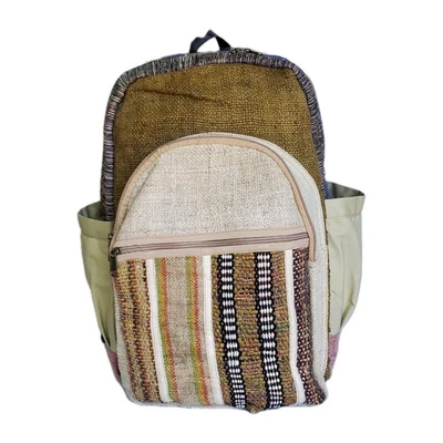 Mochila grande de cáñamo puro Foto 1 de 4