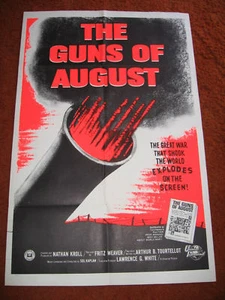 GUNS OF AUGUST  MOVIE  POSTER folded WW1 war movie - Picture 1 of 1