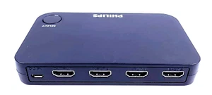 Philips SWV9484B/27 - 4k UHD 4 Port HDMI 2.0 Switch - Black - Picture 1 of 3