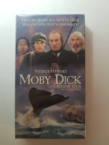 Moby Dick (VHS, 1998) Sealed, Patrick Stewart & Gregory Peck - Picture 1 of 3