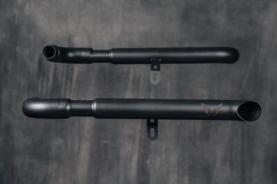 Tubos de arrastre largo negros Triumph Bobber/Speedmaster de motocicletas Hitchcox Foto 1 de 4