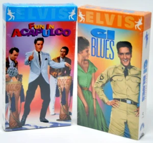 Elvis VHS Menge 2 GI Blues und Spaß in Acapulco Videorecorderbänder NEU - Bild 1 von 3