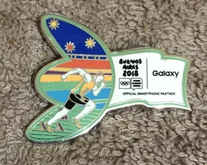 BUENOS AIRES YOUTH OLYMPICS 2018. SMARTPHONE PARTNER PIN. GALAXY. TRACK & FIELD - Picture 1 of 1