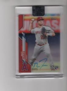 2020 TOPPS CLEARLY AUTHENTIC MATT THAISS RED AUTO 31/50 LOS ANGELES ANGELS