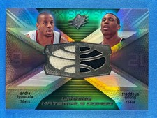 2008-09 SPX- ANDRE IGUODALA / THADDEUS YOUNG #WMC-IY (PATCH) Philadelphia 76ers