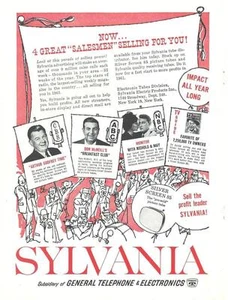 1961 Sylvania TV Picture tube Ad for dealers/Arthur Godfrey/May & Nichols - Picture 1 of 1