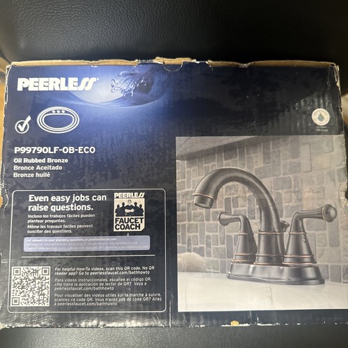 Peerless+Bathroom+Faucet+P99790LFOB+Apex+Two+Handle+Centerse+Oil