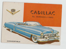 1953-55 TOPPS WORLD ON WHEELS #74 cadillac EXNM