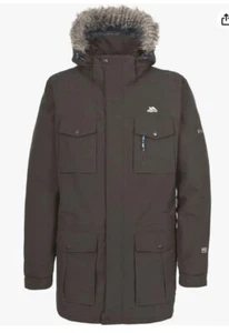 Chaqueta Trespass Genesee negra para hombre UK M Ln051 OO 04 - Imagen 1 de 5