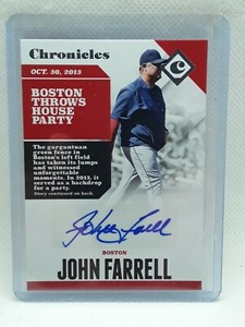 John Farrell 2017 Chronicles Baseball - AUTO #CA-JF - Boston Red Sox