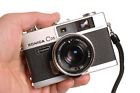 Konica C35 Silver Rangefinder Point & Shoot 35mm film format camera  Serviced!