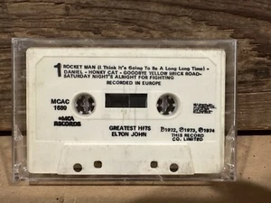 Vintage: Cassette Tape Elton John Greatest Hits No Case - Picture 1 of 2