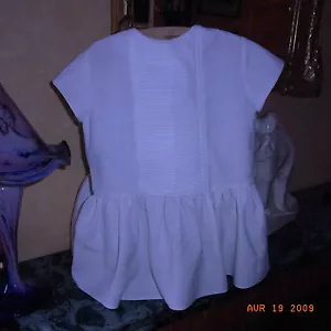 ROBE FILLETTE BLANCHE "MATERNA PARIS" VINTAGE 60/ VINTAGE 60 WHITE GIRL DRESS - Imagen 1 de 4