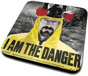 BREAKING BAD COASTER "I Am The Danger" Drinks Table Coaster - Picture 1 of 1