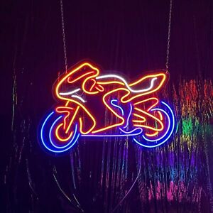 32"x20" Motorcycle Flex Led Neon Sign Light Party Gift Club Store Shop Bar DÃ©cor