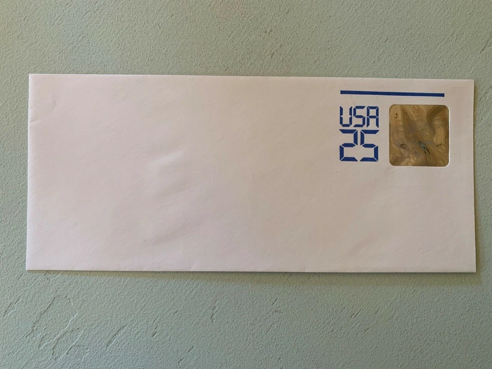 US Stamps SC# U617  Space Station 25c Stamped Envelope hologram stamp MNH 1989 - Image 1 of 1