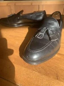 Allen Edmonds - GRAYSON - Men's Leather Tassel Loafers 9-D  Black  USA - Picture 1 of 13