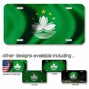 Hochwertiges Aluminium Nummernschild - Flagge von Macao (Macanese) - viele Optionen - Bild 1 von 10