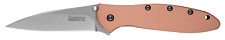Kershaw Knives Leek Liner Lock Copper CPM-154 1660CU Stainless Pocket Knife Clip