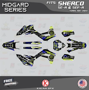 Graphics Kit for Sherco 300SE-R and 300SEF-R (2017-2024) Midgard - BLUE-SHIFT - Picture 1 of 6