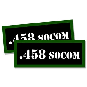 458 SOCOM Ammo Can Labels AR-15 Receiver Ammunition Case stickers decals 2 pack - Picture 1 of 2