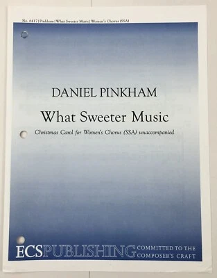 What Sweeter Music 圣诞颂歌乐谱女式合唱 SSA 无人陪伴 — 第 1/4 张图片