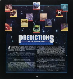 Predictions For The Next 1000 Years - 1983 calendar plus coupons usable in 1983 - Picture 1 of 15