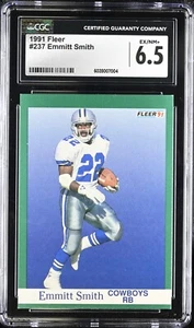 1991 Fleer #237 Emmitt Smith Graded CGC 6.5 - Picture 1 of 2