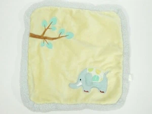 Russ Blue Elephant Jungleloo Yellow Security Blanket 35155 Lovey nunu Soother - Picture 1 of 6