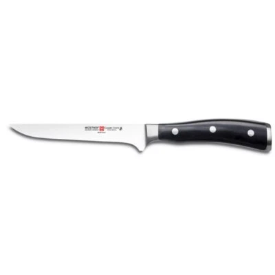 Cuchillo deshuesador Wusthof Classic Ikon 5" con mango negro Foto 1 de 2