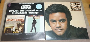 SEALED JOHNNY MATHIS~two all-time great albums WARM/OPEN FIRE I ONLY HAVE EYES - Picture 1 of 5