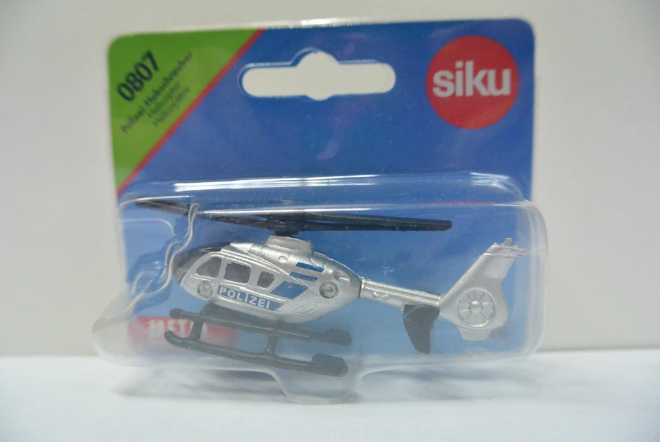 Siku 2.5" DieCast car Police Helicopter  #0807 - Image 1 of 1