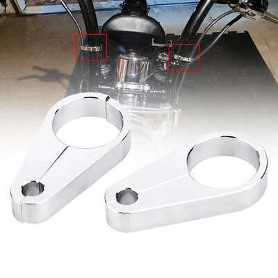 Abrazadera de cable de embrague de freno de manillar de 1,25" para Harley Aprilia Caponord 1200 RS125 Foto 1 de 4