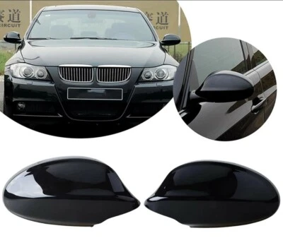 Coques Retroviseurs Noir Brillant BMW Serie 1 3 E81 E82 E87 E88 E90 E91 E92