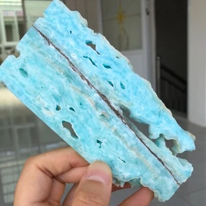 182g Natural hemimorphite Quartz Crystal Slice Reiki Mineral Adorn Healing G557 - Picture 1 of 18