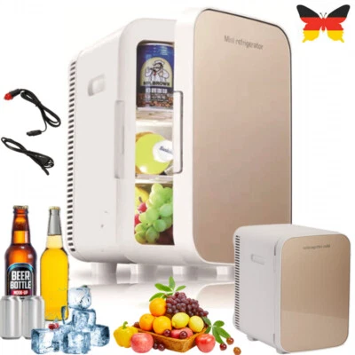  Mini Kühlschrank 15L Kühlbox Gefrierfach Leise Auto Flaschenkühlschrank Minibar - Bild 1 von 4
