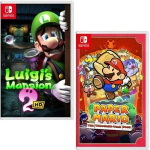 Luigi's Mansion 2 HD & Paper Mario: TTYD Switch New Game Bundle Special ON HAND - Picture 1 of 4