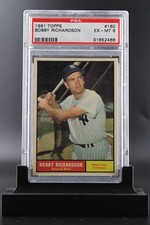 Bobby Richardson | 1961 Topps   #180 | PSA 6