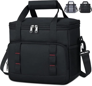 Insulated Lunch Bag for Men Women Reusable Lunch Box for Work Office Picnic 12-C - Picture 1 of 7