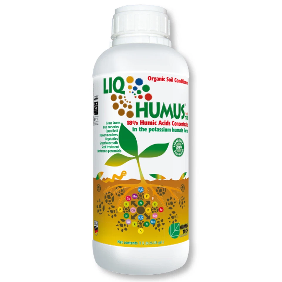 HuminTech LIQHUMUS 1 l Liquid 18 Huminsäuren Fulvosäuren Bodenverbesserer