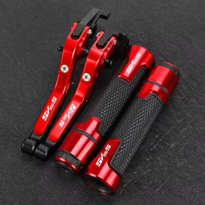 For Suzuki SV1000S 2003-2007 Folding Brake Clutch Levers Handlebar Grips sets - Image 1 of 4