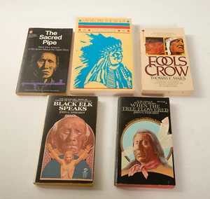 Black Elk Oglala Sioux Indian 5 Book Lot (G5L-2) Native American Crow Mails Bear - Picture 1 of 12