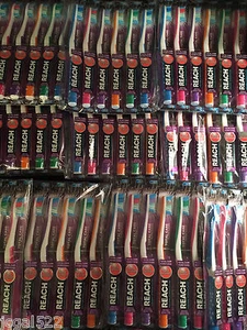 72 Lot  Reach  Total Care Floss Clean Toothbrush Adult- Soft- Bulk - Picture 1 of 5