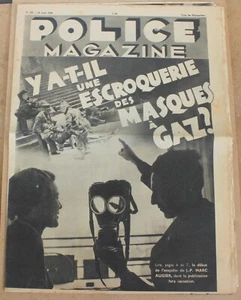 Police magazine N°247 Y a-t-il une escroquerie des masques à gaz 18 Août 1935 - Imagen 1 de 3