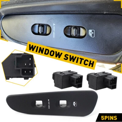 Interruptor y bisel de ventana lateral derecho pasajero para Dodge Ram 1500 2500 3500 2003-2005 Foto 1 de 4