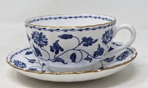 Spode Blue Colonel Y6235 Squat Tea Cup And Saucer VGC - Picture 1 of 3