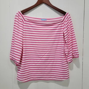 J. McLaughlin Top Damen rosa gestreift schulterfrei Signature Catalina MED - Bild 1 von 7