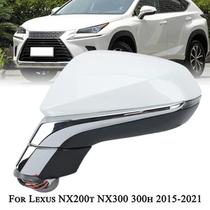 For 2015-2021 Lexus NX200t NX300 300h Left Side Mirror W/Blind Spot White Driver - Picture 1 of 17