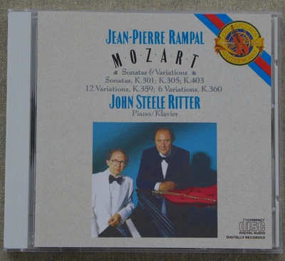MOZART:  SONATAS & VARIATIONS - JEAN-PIERRE RAMPAL / JOHN STEELE RITTER - JAPAN - Bild 1 von 4