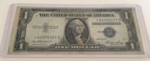 1935 E $1.00 silver certificate nice circulated star note - Picture 1 of 2